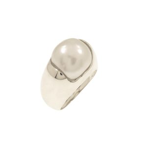 Anello Unici in oro bianco 9K con perla australiana