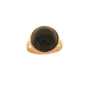 Anello in oro rosa 9K con onice