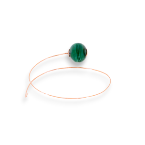 Bracciale Tutto Tondo in oro rosa 9k con malachite