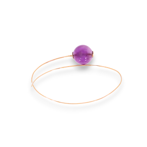 Bracciale Tutto Tondo in oro rosa 9k con ametista