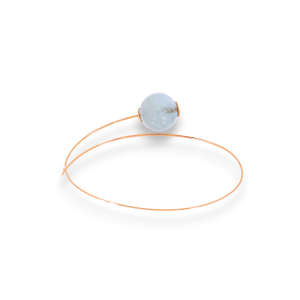 Bracciale Tutto Tondo in oro rosa 9k con acquamarina