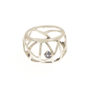 Anello Ispirazioni 925 in argento con zaffiro modello air