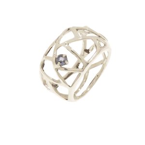Anello Ispirazioni 925 in argento con zaffiro modello air
