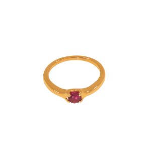 Anello in oro rosa con rubino DotB Jewels